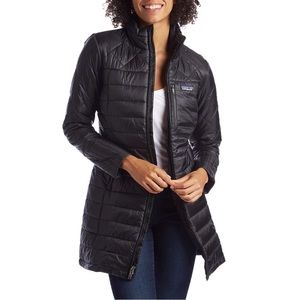Patagonia Puffer Radalie Parka Jacket, black, women’s size S